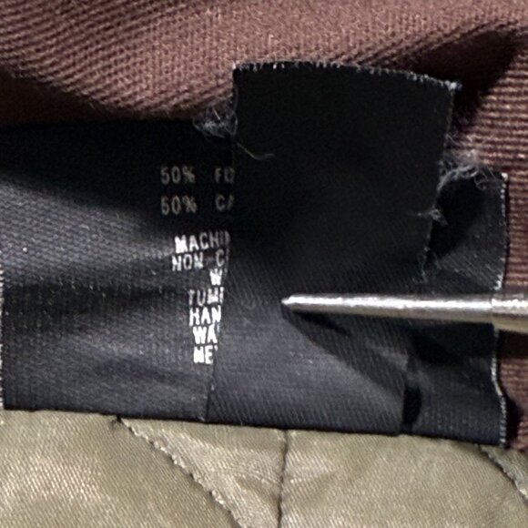 Vintage Sears Workwear Brown Insulated Coveralls Size L Nylon Polyester 80's - Picture 8 of 11